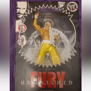 WWE Sabu Figure with Yellow and White Attire Vintage Rare